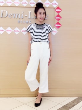 「マリン」｜瀧ヶ崎志帆さん（レディース・166cm）の夏コーディネート