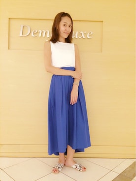 瀧ヶ崎志帆さん（レディース・166cm）の夏コーディネート