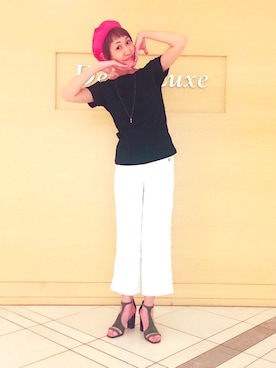 「アイテム（ドレスシューズ）」を使った、瀧ヶ崎志帆さん（レディース・166cm）の春コーディネート