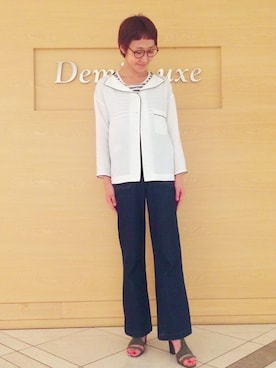 瀧ヶ崎志帆さん（レディース・166cm）の夏コーディネート