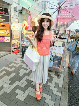 「Crisp」｜Momo Liuさん（レディース・155cm）の夏コーディネート