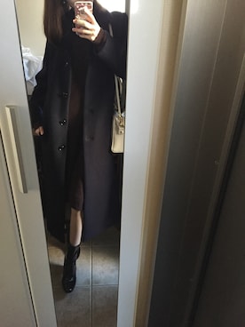 「CLANE（クラネ）のアイテム（ダウンジャケット/コート）」を使った、Yuiさん（レディース・160cm）の冬コーディネート
