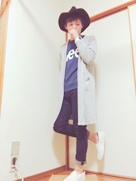 「w closet（ダブルクローゼット）のアイテム」を使った、Shuhei.Yさん（メンズ・171cm）の春コーディネート