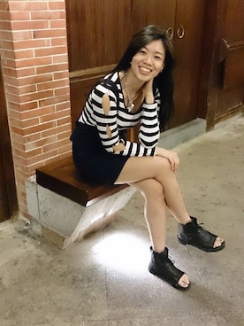 「AIR SPACE（エアースペース）のアイテム」を使った、Devonさん（メンズ・168cm）の春コーディネート