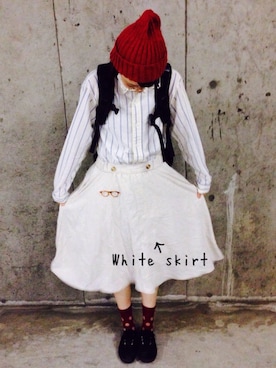 「JINS（ジンズ）のアイテム（アクセサリー）」を使った、maimai＊さん（レディース・160cm）の夏コーディネート