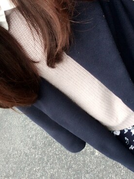 「AVAN LILY（アヴァンリリィ）のアイテム（その他アウター）」を使った、みのーごさん（レディース・153cm）の秋コーディネート