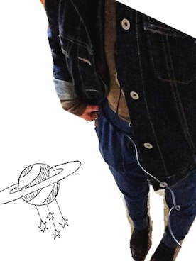 「Zippo（ジッポー）のアイテム」を使った、satocoさん（レディース・157cm）の冬コーディネート