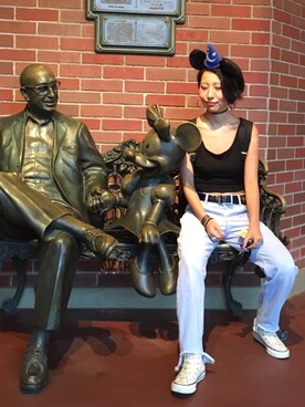 「アイテム（チョーカー）」を使った、satocoさん（レディース・156cm・20代）の夏コーディネート