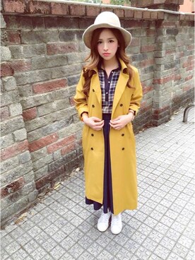 「Marjorie（マージョリー）のアイテム（ジャケット/アウター）」を使った、Keira さん（レディース・157cm）の春コーディネート