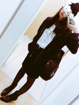 立石マヒルさん(レディース・161cm)の秋コーディネート