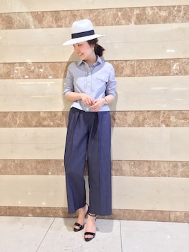 「京都ポルタ」｜「アイテム（ジャケット/アウター）」を使った、Kanauさん（レディース・166cm）の春コーディネート