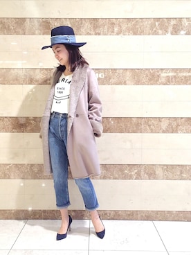 「LOUNGEDRESS（ラウンジドレス）のアイテム（その他アウター）」を使った、Kanauさん（レディース・166cm）の秋コーディネート