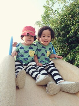 asawakuさん（キッズ・100cm）の春コーディネート