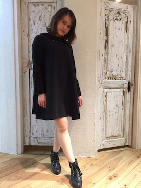 「Aラインワンピース」｜melissaさん（レディース・160cm）の秋コーディネート