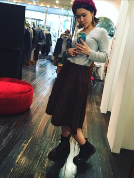 「fofo OF MY FAVORITES（フォフォ）のアイテム」を使った、kayanaさん（レディース・153cm）の秋コーディネート