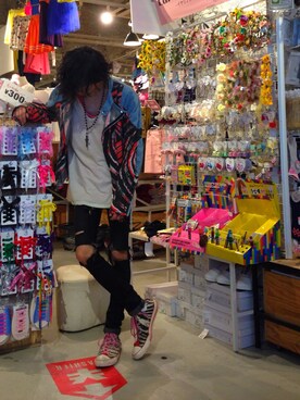 「used mix」｜「アイテム（ライダースジャケット）」を使った、Kennyさん（メンズ・171cm）の春コーディネート