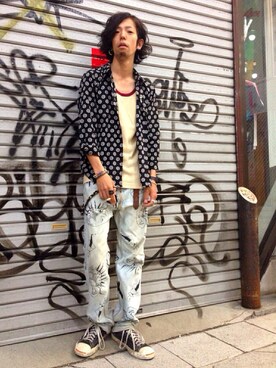 「SPINNS（スピンズ）のアイテム（その他）」を使った、Kennyさん（メンズ・171cm）の春コーディネート