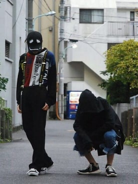 「RickOwens×adidas」｜「アイテム（帽子）」を使った、808Collectionさん（メンズ・168cm）の秋コーディネート