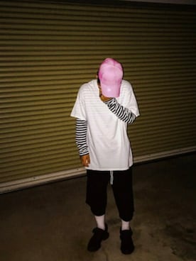 「RickOwens×adidas」｜「アイテム（帽子）」を使った、808Collectionさん（メンズ・170cm）の秋コーディネート