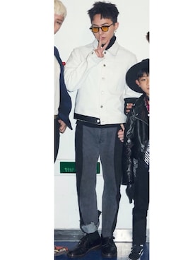 「지드래곤」｜G-DRAGONさん（メンズ・165cm）の春コーディネート