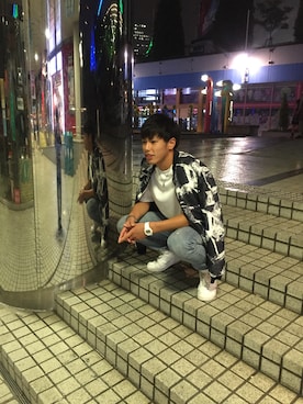 「ストリート系」｜根岸遼汰さん（メンズ・178cm・10代）の秋コーディネート