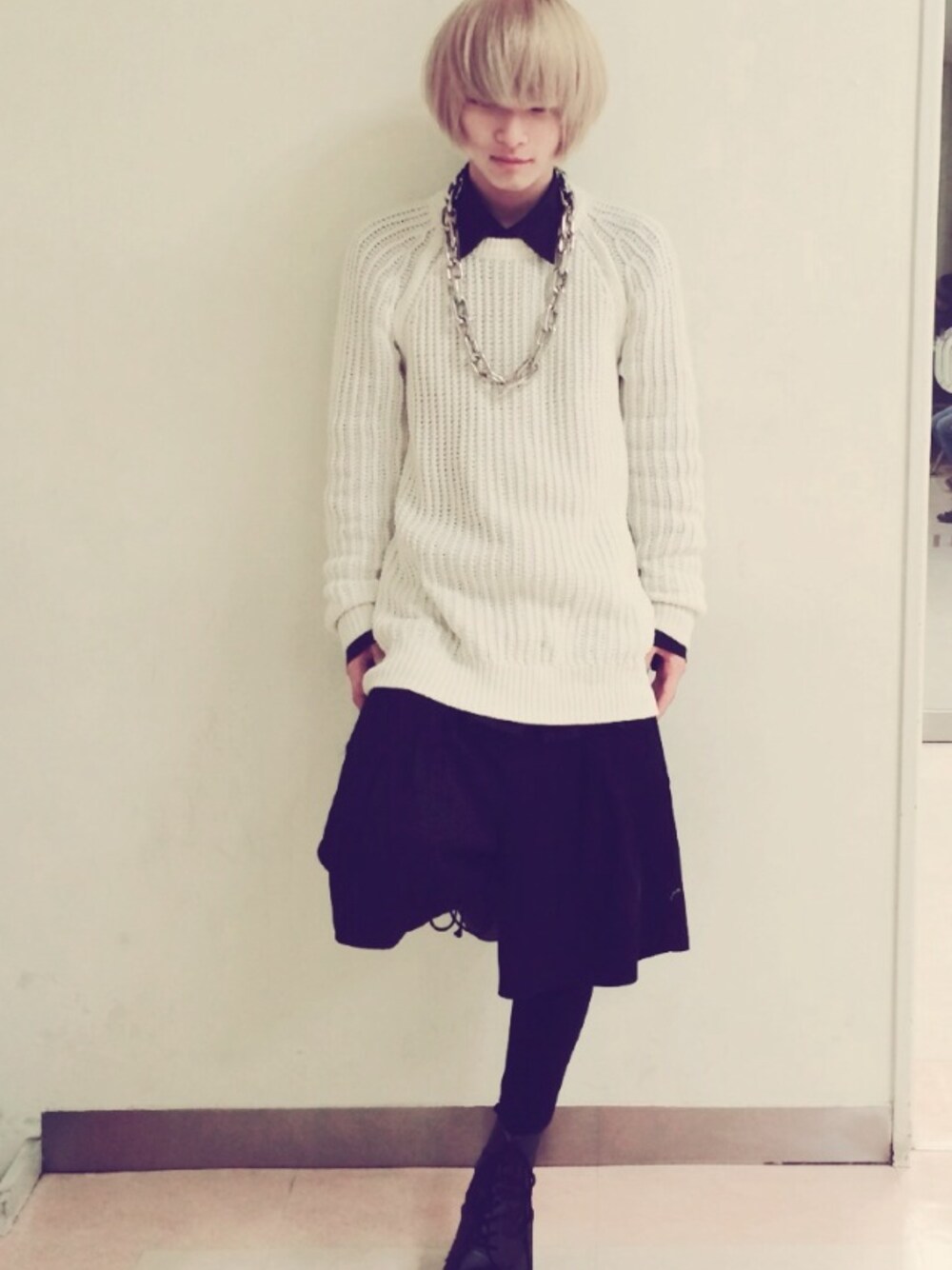 「ISSEY MIYAKEのシャツ（シャツ/ブラウス、ブラック系）」を使った、まきしょさん（メンズ・168cm）の夏コーディネートの1枚目の写真