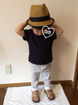 「babyGAP（babyGAP）のアイテム（シューズ）」を使った、大宮SKさん（キッズ・90cm）の夏コーディネート
