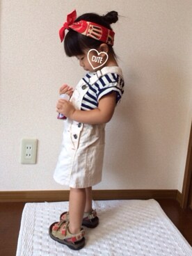 「JOURNAL STANDARD（ジャーナルスタンダード）のアイテム（ファッション雑貨）」を使った、大宮SKさん（キッズ・90cm）の夏コーディネート