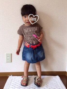 「JOURNAL STANDARD（ジャーナルスタンダード）のアイテム（ファッション雑貨）」を使った、大宮SKさん（キッズ・90cm）の夏コーディネート