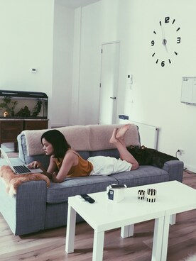 「アイテム（その他トップス、ブラウン系）」を使った、Pakwai Lungさん（レディース・160cm）の夏コーディネート