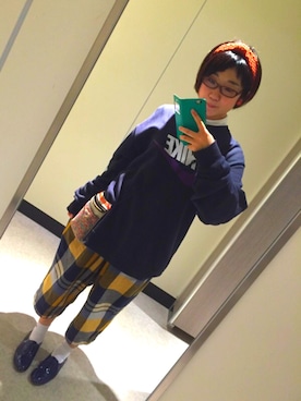 「McGREGOR CLASSIC（マックレガークラシック）のアイテム（シューズ）」を使った、ふゆみさん（レディース・151cm）の春コーディネート