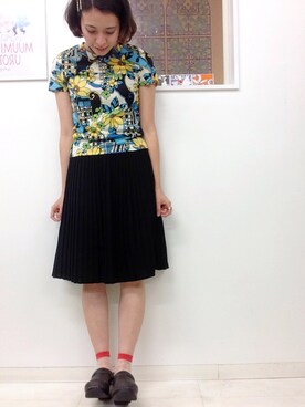「dansko（ダンスコ）のアイテム（その他シューズ）」を使った、Carolさん（レディース・157cm）の夏コーディネート