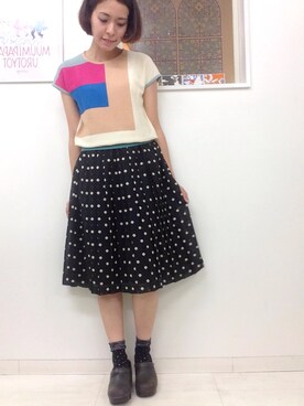 「dansko（ダンスコ）のアイテム（その他シューズ）」を使った、Carolさん（レディース・157cm）の夏コーディネート