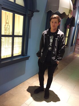 「Saint Laurent」｜「アイテム（マウンテンパーカー）」を使った、和さん（メンズ・175cm）の秋コーディネート