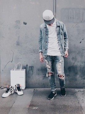 「Bread & Boxersのアイテム」を使った、和さん（メンズ・175cm）の春コーディネート