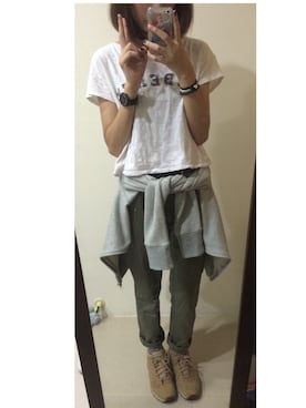 「無印良品（ムジルシリョウヒン）のアイテム（スタジャン）」を使った、yendotdotさん（レディース・156cm）の秋コーディネート