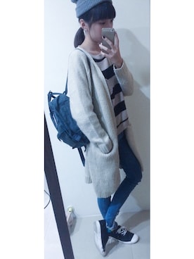 「Lulus（-）のアイテム（ピーコート）」を使った、yendotdotさん（レディース・156cm）の秋コーディネート