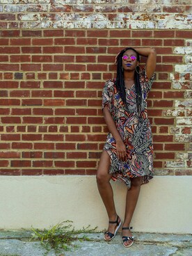 「H&M（エイチ・アンド・エム）のアイテム（シャツワンピース、その他）」を使った、Louさん（レディース）の秋コーディネート