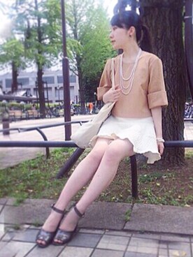 「No6（ナンバーシックス）のアイテム」を使った、まなおさん（レディース・160cm）の夏コーディネート