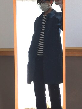 「アイテム（ステンカラーコート）」を使った、sさん（メンズ・171cm・10代）の春コーディネート
