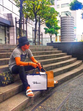 「Saturdays NYC（サタデーズ ニューヨークシティ ）のアイテム（バッグ）」を使った、SUKEさん（メンズ・172cm）の秋コーディネート