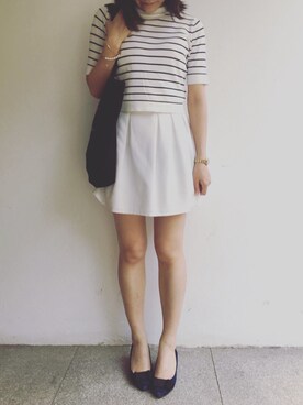 「EBELE MOTION（エベルモーション）のアイテム（スカート）」を使った、tohanさん（レディース・161cm）の夏コーディネート
