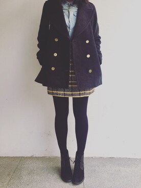 「N.（N. Natural Beauty Basic）（エヌエヌナチュラルビューティーベーシック）のアイテム（ジャケット/アウター、ブラック系）」を使った、tohanさん（レディース・161cm）の秋コーディネート