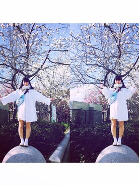 「春コート」｜ころさん（レディース・156cm）の春コーディネート