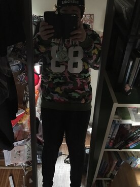 「aveil（アベイル）のアイテム（パンツ）」を使った、のんくまポケットさん（レディース・156cm）の秋コーディネート