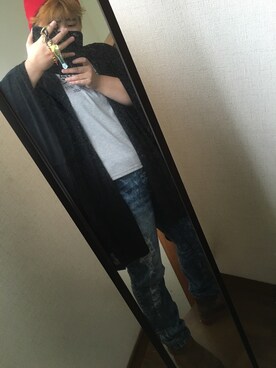 「aveil（アベイル）のアイテム（パンツ）」を使った、のんくまポケットさん（レディース・156cm）の秋コーディネート