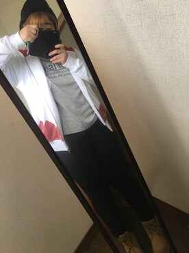 「aveil（アベイル）のアイテム（帽子）」を使った、のんくまポケットさん（レディース・156cm）の秋コーディネート