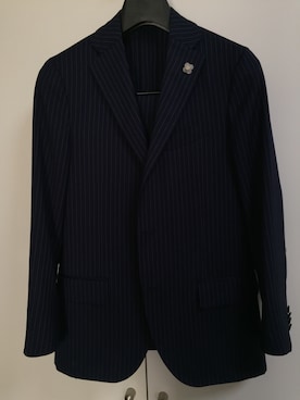 「lardini」｜「アイテム（セットアップ）」を使った、イキってるおじさんさん（メンズ・165cm）の冬コーディネート