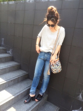 KASUMIさん（レディース・161cm）の夏コーディネート