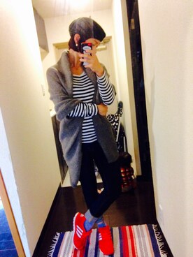 「note et silence （ノートエシロンス）のアイテム（ハンチング/ベレー帽）」を使った、つーさん（レディース・163cm）の秋コーディネート